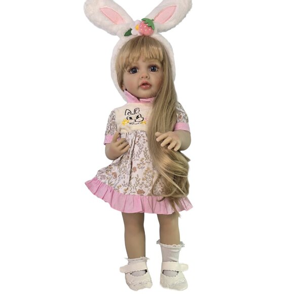 55 cm Babylistic Soft Silicone Vinyl Talking Reborn Doll - Picture 4 of 10